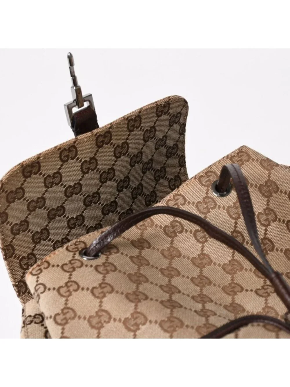 Gucci Backpack GG Canvas Jackie Brown